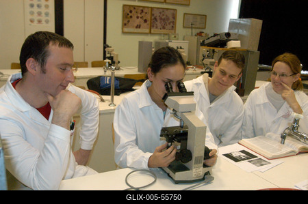 Orvostan hallgatók-stock-foto