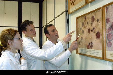 Orvostan hallgatók-stock-foto