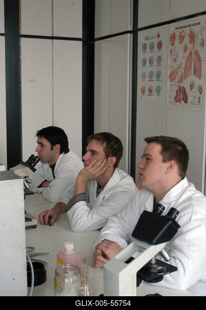 Orvostan hallgatók-stock-foto