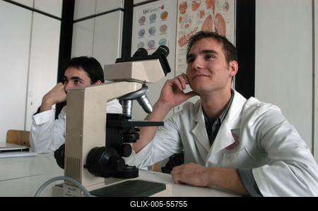 Orvostan hallgatók-stock-foto