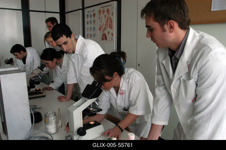 Orvostan hallgatók-stock-foto