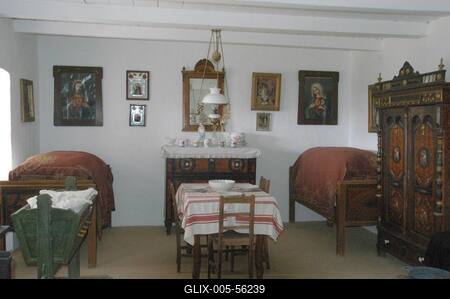 A szentendrei Szabadtéri Néprajzi Múzeum-stock-foto