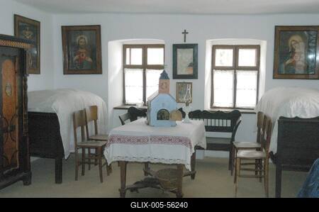 A szentendrei Szabadtéri Néprajzi Múzeum-stock-foto