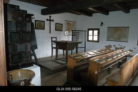 A szentendrei Szabadtéri Néprajzi Múzeum-stock-foto