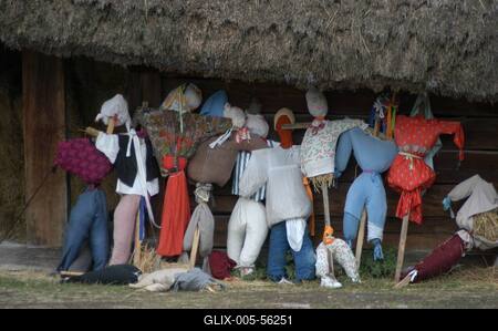 A szentendrei Szabadtéri Néprajzi Múzeum-stock-foto