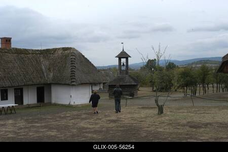 A szentendrei Szabadtéri Néprajzi Múzeum-stock-foto