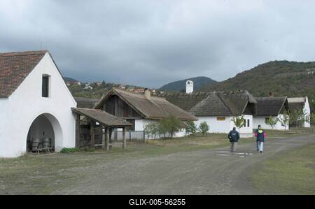 A szentendrei Szabadtéri Néprajzi Múzeum-stock-foto