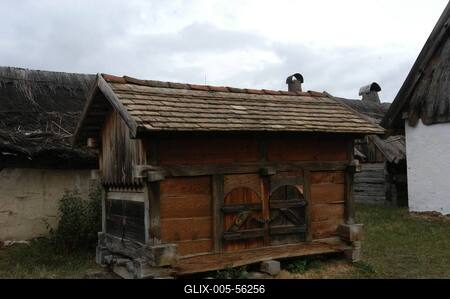 A szentendrei Szabadtéri Néprajzi Múzeum-stock-foto