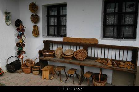 A szentendrei Szabadtéri Néprajzi Múzeum-stock-foto