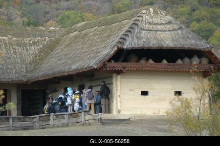 A szentendrei Szabadtéri Néprajzi Múzeum-stock-foto