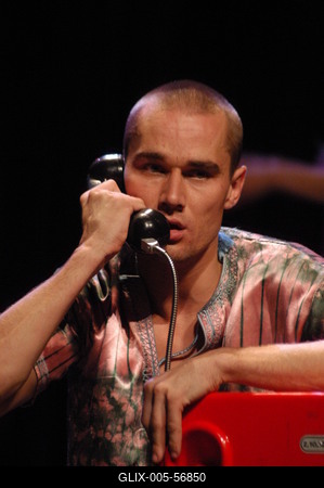 Budapest, 2003.10.01.
Az Új Színházban Vidnyánszky Attila rendezésében mutatták be Bernard-Marie Koltes: Roberto Zucco című darabját. 

Trill Zsolt színész-stock-foto