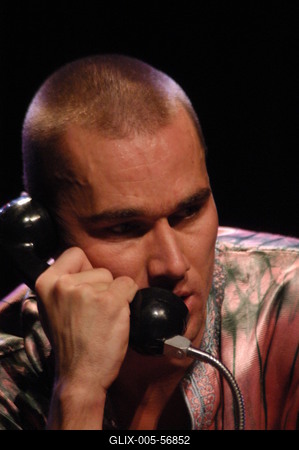 Budapest, 2003.10.01.
Az Új Színházban Vidnyánszky Attila rendezésében mutatták be Bernard-Marie Koltes: Roberto Zucco című darabját. 

Trill Zsolt színész-stock-foto