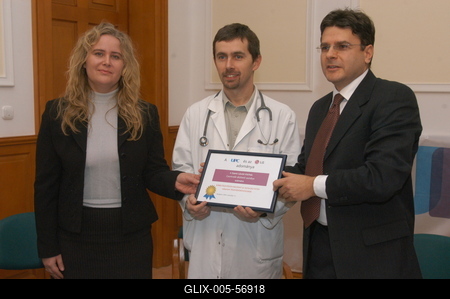 Kábeltévé a Szent László Kórház csontvelő-átültető osztályának-stock-foto