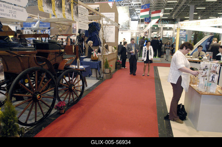 Utazás 2004 kiállítás-stock-foto