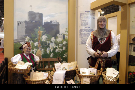 UTAZÁS 2004 kiállítás-stock-foto