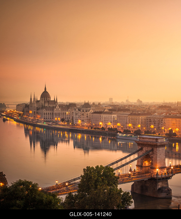 Budapesti napkelte-stock-foto