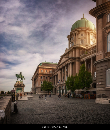 A Nemzeti Galéria épülete-stock-foto