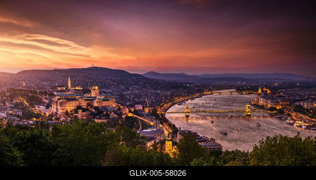 Budapesti panoráma-stock-foto