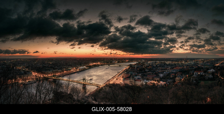 Budapesti panoráma-stock-foto