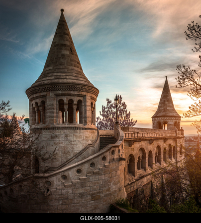 Budapest, Halászbástya-stock-foto