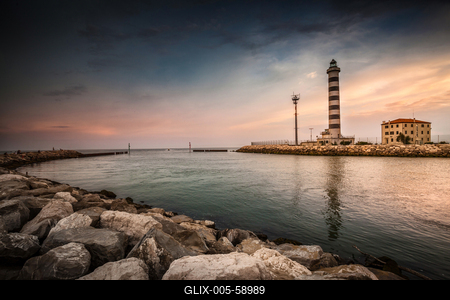 Világítótorony-stock-foto