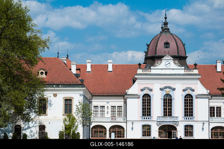 Gödöllő, Grassalkovich-kastély-stock-foto