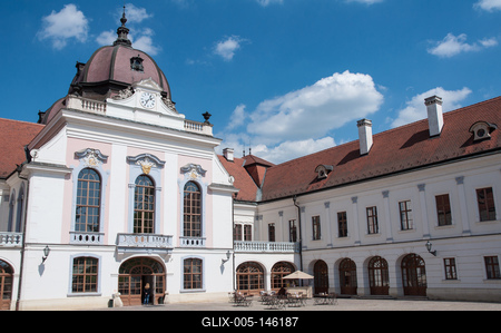 Gödöllő, Grassalkovich-kastély-stock-foto