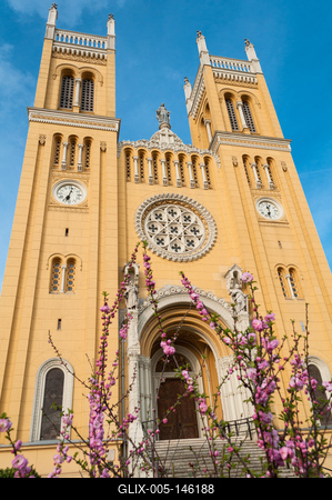 Fót, Szeplőtelen fogantatás templom-stock-foto