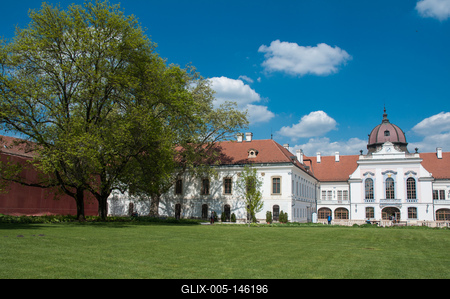 Gödöllő, Grassalkovich-kastély-stock-foto