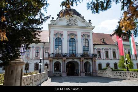 Gödöllő, Grassalkovich-kastély-stock-foto