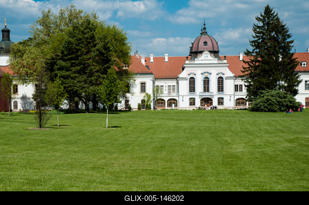 Gödöllő, Grassalkovich-kastély-stock-foto