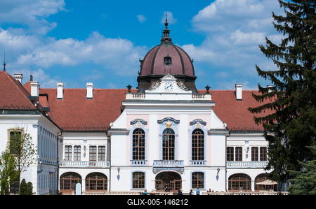 Gödöllő, Grassalkovich-kastély-stock-foto