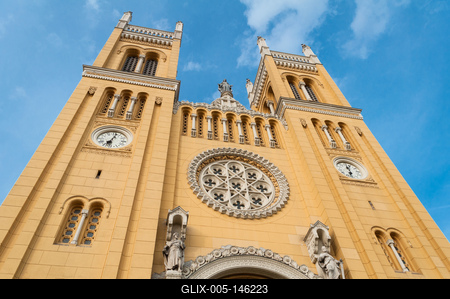 Fót, Szeplőtelen fogantatás templom-stock-foto
