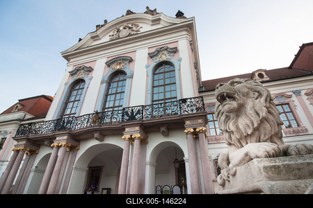 Gödöllő, Grassalkovich-kastély-stock-foto
