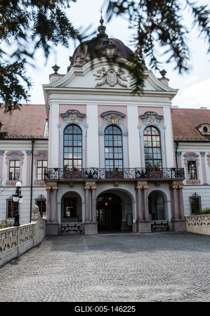Gödöllő, Grassalkovich-kastély-stock-foto