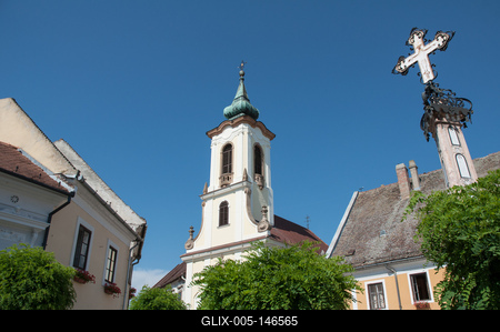 Szentendre, Fő tér-stock-foto