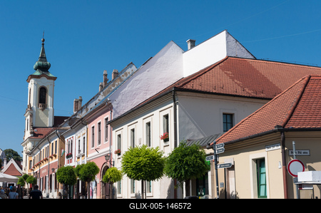 Szentendre, Fő tér-stock-foto