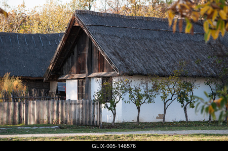 Szentendrei Szabadtéri Néprajzi Múzeum-stock-foto