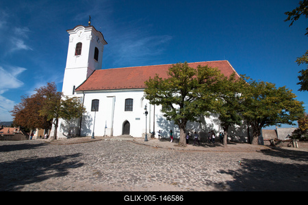 Szentendre, Keresztelő Szent János-plébániatemplom-stock-foto