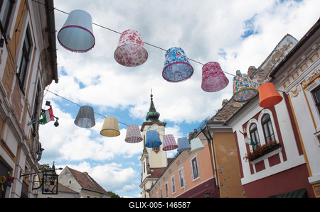 Szentendre, Fő tér-stock-foto