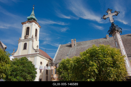 Szentendre, Fő tér-stock-foto