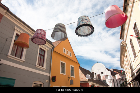 Szentendre, Fő tér-stock-foto