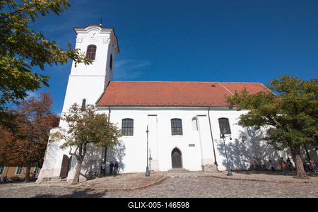 Szentendre, Keresztelő Szent János-plébániatemplom-stock-foto
