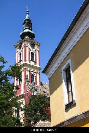 Szentendre, Belgrád-székesegyház-stock-foto