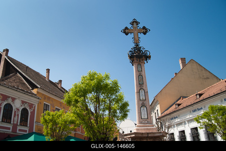 Szentendre, Fő tér-stock-foto