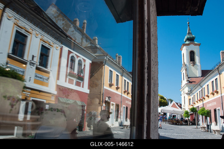 Szentendre, Fő tér-stock-foto
