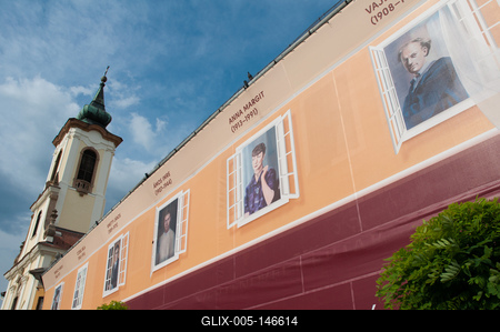 Szentendre, Fő tér-stock-foto