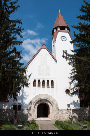 Zebegény, Római katolikus templom-stock-foto