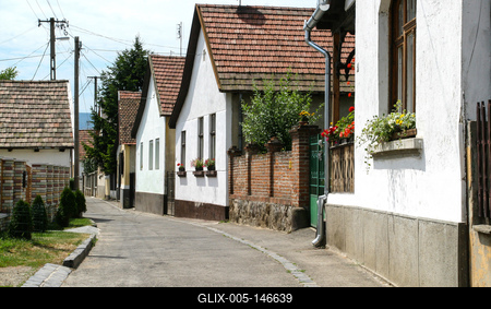 Nagymaros, Nap utca-stock-foto