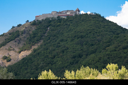 Visegrád, Fellegvár (Visegrádi vár)-stock-foto